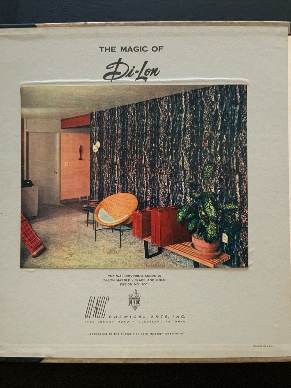 Vintage 1950’s Schumacher Di-Lon Wallpaper Sample Book MCM  16 3/8x16 1/2x3/4 - Picture 2 of 16